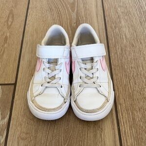 Kids White and Pink Sneakers size 10.5